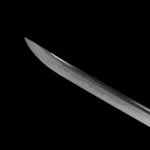 Katana Kissaki Close Up, Polished Sword Tip, Traditional Japanese Sword