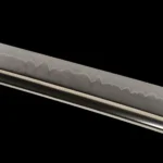 Gunome Hamon Macro Photo, T10 Steel Katana Blade Texture